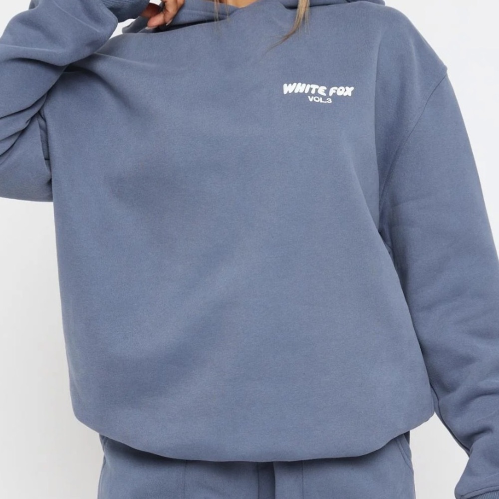 White Fox Offstage Hoodie in Ocean Size XS/S GREAT CONDITION